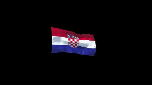 Flagge Kroatiens mit Alpha-Kanal