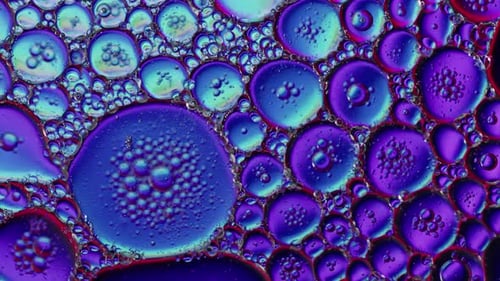 Abstract Colorful And Shiny Oil Bubbles Circles Background 29