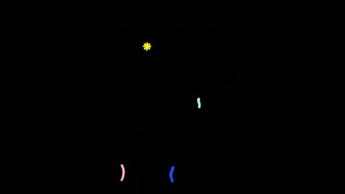 Colorful fireworks exploding looping animation