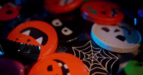 Halloween Candy Jack-o-lanterns and Skulls
