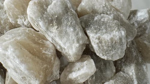Close Up of White and Gray Mineral Rocks