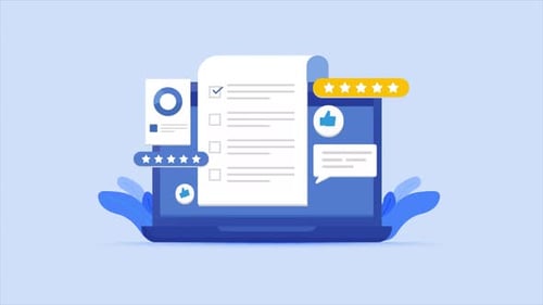 Laptop Customer Feedback and Review Animation