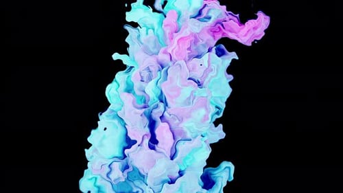 Harmonic Fusion Blue Pink and Purple Ink Blend Seamlessly Creating an Aura of Serenity