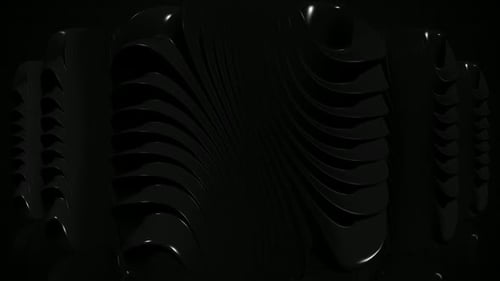 Abstract Dark Wavy Lines Image Reveal