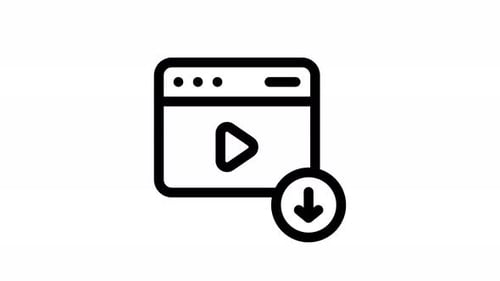 download line icon animation