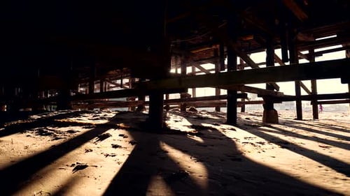 Time lapse of sunrise at the Crysta Pier in San Diego, California