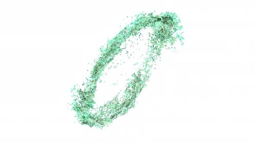 Circle Portal on White Transparent Back