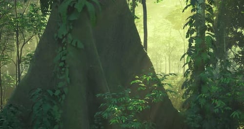 Sunlight Forest Scene Loop Background Animation