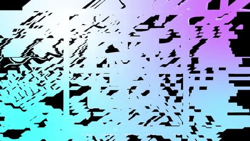 Radar Sammlung: Animation einer quadratischen Liniengrafik mit flackernder Rückseite laden