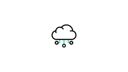 Animated Cloud Computing Icon for Technology Concepts