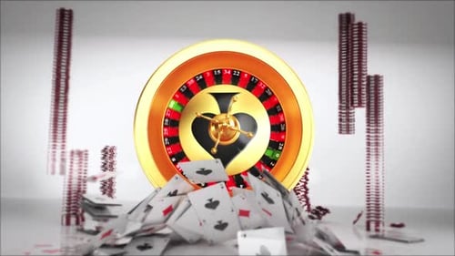 Casino Games with spade sign on club chip