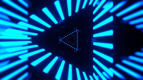 Red And Blue Infinite Abstract Synthetic Wormhole Background VJ Loop In 4K