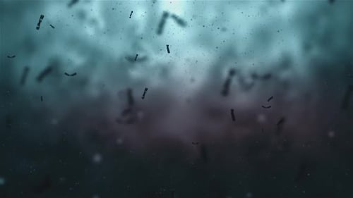 Dynamic Particle Flow Abstract Background