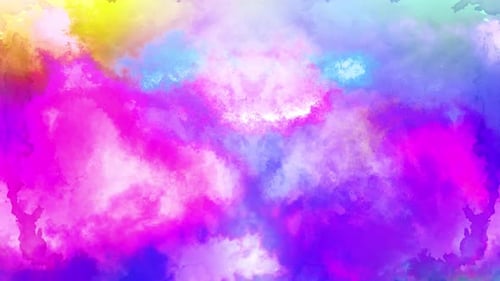 4k Colorfull Watercolor Ink Background Loop