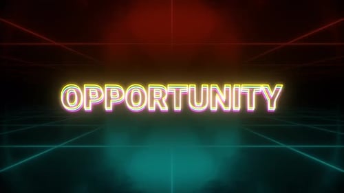 Opportunity animation retro background