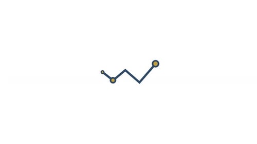 Statistics symbol icon animation video