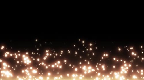 HD Fire Sparks Rising from Bottom | Cinematic Particle Loop with golden white Rising Sparks VFX