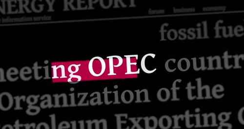 Kinetic Typography Highlight of OPEC News