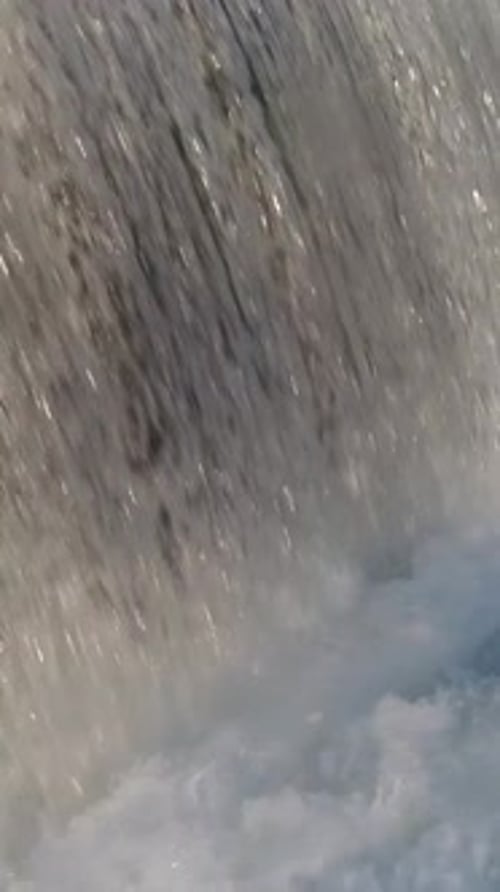 Close up of Flowing Water Waterfall