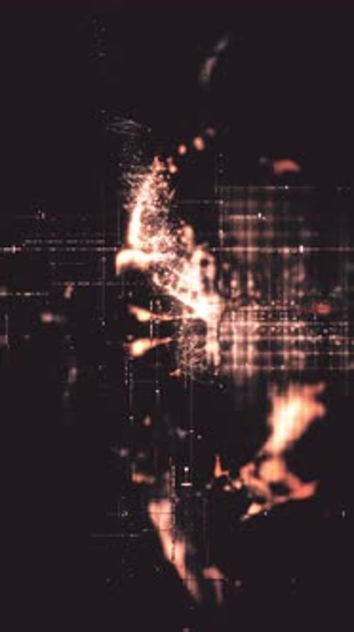 Futuristic Data Matrix Simulation Background 19