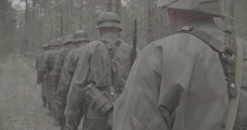 Group Of Reenactors Dressed As