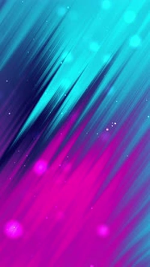 Abstract Neon Motion Background with Dynamic Streaks and Glowing Particles
