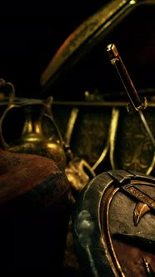 Jewels and Gold Coins in the Dark