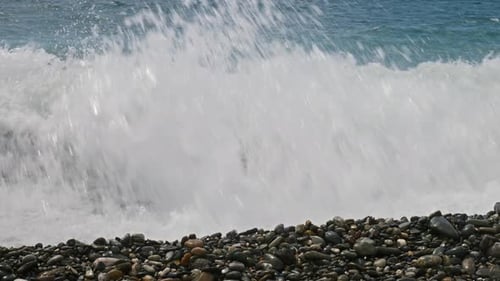 Sea Surf On a Windy Day