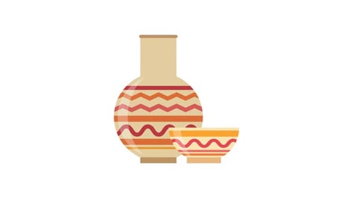 Decorative Vase And Bowl