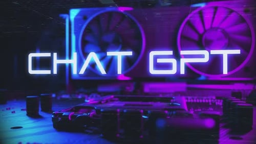 Chat Gpt - Futuristic Technology Type Animation Super