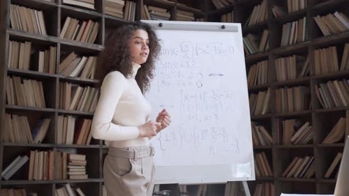 Remote Online Distance Teacher Give Video Class Online Education Webinar Teaching College