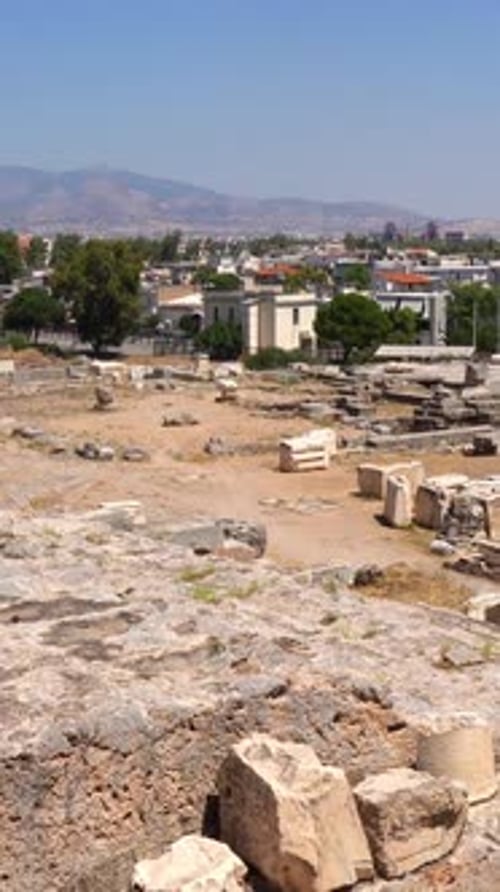 Ruines du sanctuaire antique d'Eleusis en Grèce