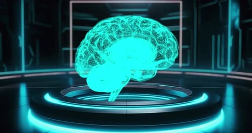 3D Hologram of Human Brain