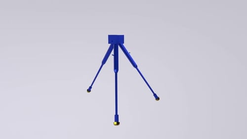 Camera Tripod 3d object rotating loop