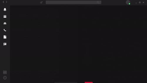 OS Collection: Animated outro transition of a video conference disconnecting through a desktop