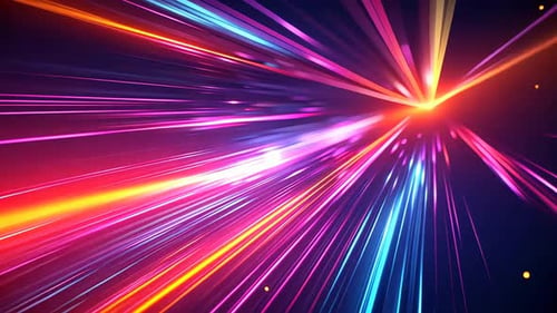 Rayures lumineuses dynamiques et vibrantes