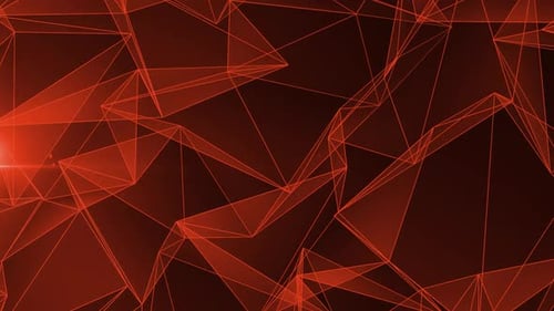 Geometric Patterns On A Plexus Canvas Orange