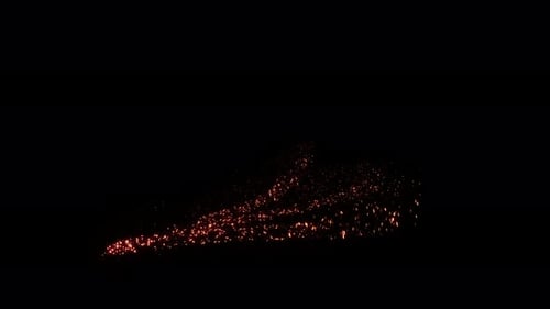 Golden Sparkle Particle Trail Reveal