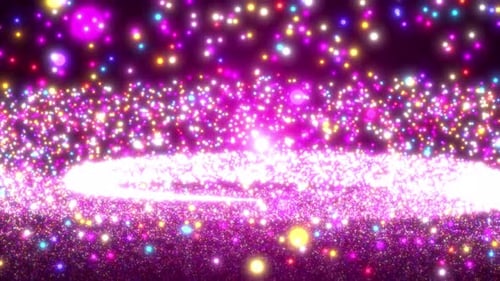 Abstract Colorful Sparkle Dust Swirl Loop Animation