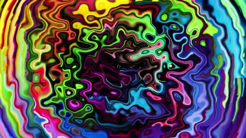 Abstract Gradient Wave Colorful Animation Loop