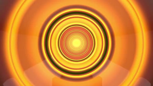 Journey into bright tunnel of light, abstract digital art