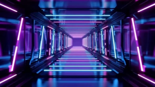 Geometric Sci-Fi Gateway VJ Loop
