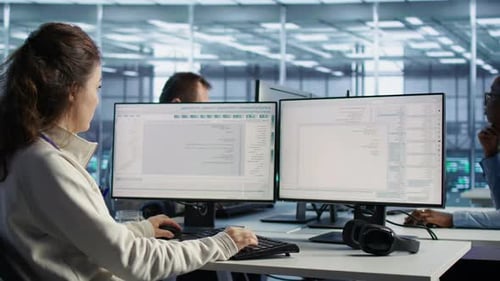 Software Developer Operating in Computer Network Security Data Center