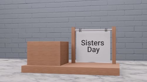 Sisters day marked on calendar