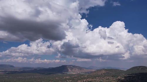 Toma aérea de las nubes