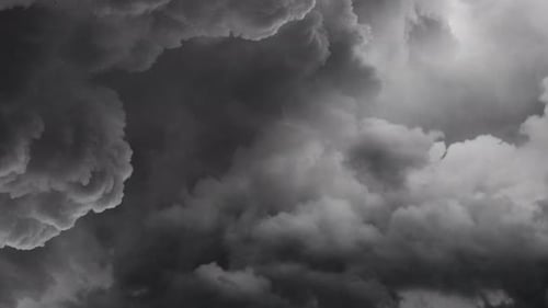 Dramatic Storm Clouds Moving Quickly