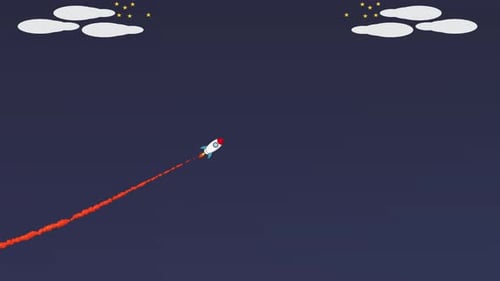 Animación de cohetes