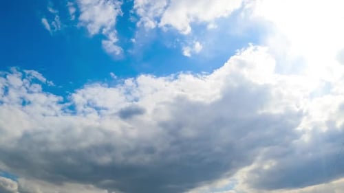 Time Lapse of Clouds in Blue Sky