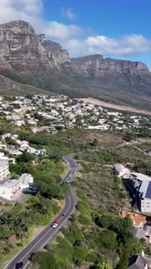 Camps Bay Beach At Cape Town In Western Cape South Africa.