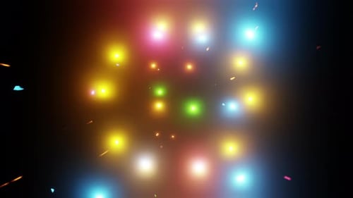 Abstract flickering emergency lights red and cyan laser overlay 3d render. Disco ball, dance vj